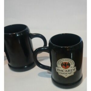 Set of 4 Bacardi Oakheart Rum Miniature Mug - Shot Glasses...Plastic‎